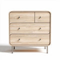 Wooden dresser with three drawers and one top compartment 80 x 40 x 70cm