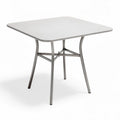 Square metal frame table with laminate top for indoor and outdoor use 80 x 80 x 75cm
